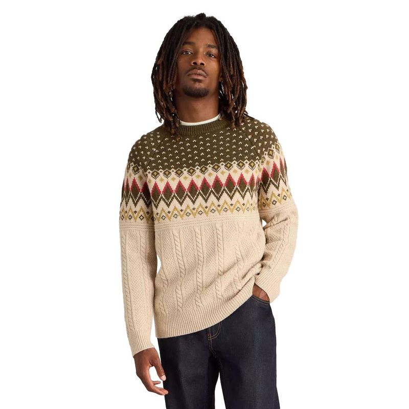 White Stuff Cable Fairisle Crew Neck image number 0